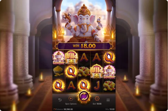 Modo de jogo Ganesha Gold